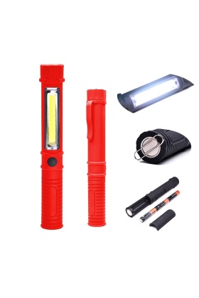 Argeus Mıknatıslı Pilli El Feneri Kırmızı V171