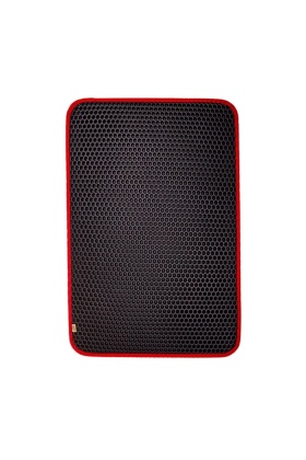 Cattie Altıgen Kum Toplayıcı Fonksiyonel Kedi Paspası Kırmızı 37*50 cm