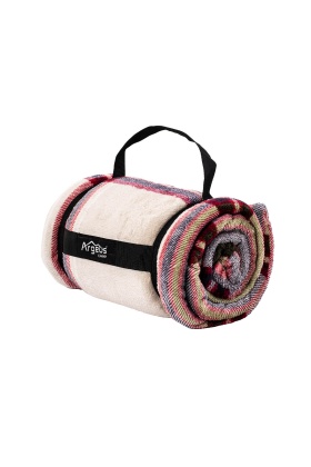 Peluş Polar Televizyon Battaniyesi - Mavi Ekose - TV Battaniye - Acil Durum Battaniyesi - 200*180cm