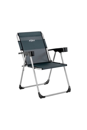 Katlanabilir Piknik ve Kamp Sandalyesi - Bardaklıklı - Rock - Haki (A-04-R10)- 140KG Taşıma