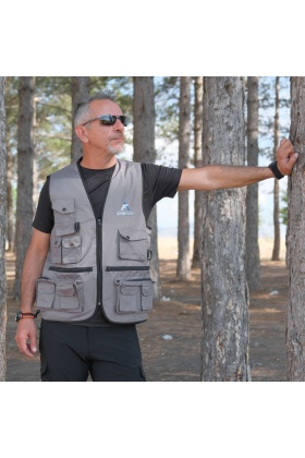 Action Çok Cepli Tactical Avcı Yeleği Gri