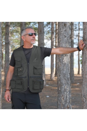 Action Çok Cepli Tactical Avcı Yeleği Haki
