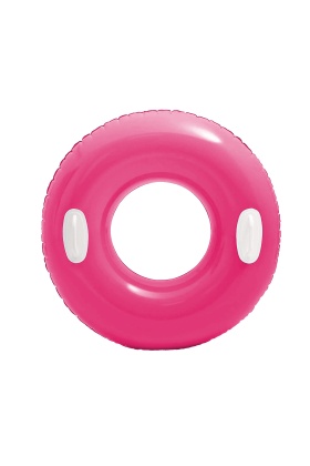 Tutacaklı Parlak Simit - Intex - Pembe - 76 cm (59258)