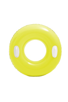 Tutacaklı Parlak Simit - Intex - Neon Yeşil - 76 cm (59258)