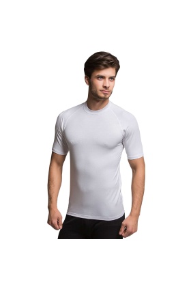 Bambu Erkek T-Shirt - Kısa Kol - Thermoform - Beyaz