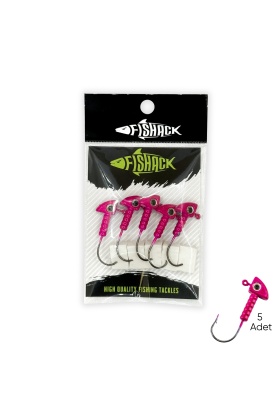 Kurşunlu Jighead Zoka - 7g - Fishack - Pembe (XHA06) - 5 Adet