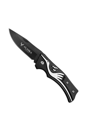 Katlanır Cep Çakısı - Siyah - SDR-001 - Leylek Motifli