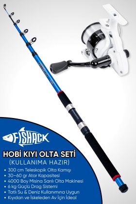 Hobi Kıyı Olta Takımı - 300cm 30-60gr Kamış + 4000lik Olta Makinesi (LX4+BL300)
