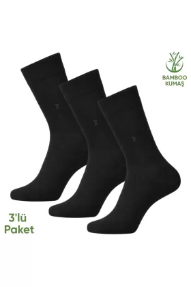 Bambu Erkek Soket Çorap - 3 Çift - Dikişsiz - Gagavuz - 17666 - Set 5