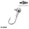 Jighead - Zoka - Kurşunlu Olta İğnesi - Gümüş - 15 gr