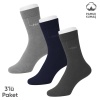 Pamuklu Erkek Soket Çorap - 3 Çift - Dikişsiz - Eyfel - 16656 - Set 3