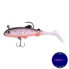 Silikon Sahte Balık - 15g 100mm - Üçlü İğneli - Fishack - UV Boyalı - Ember