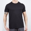 Erkek Tişört - Pamuklu Spor Tişört - Basic - Siyah (600400)