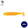 Silikon Kurt Yem - 1,5g 45mm - Fishack - 10 Adet - UV Sillikon - Turuncu - Karides Kokulu