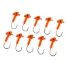 Jighead - Zoka - Kurşunlu Olta İğnesi - (XH-A 06) - Turuncu - 6 gr - 10 Adet