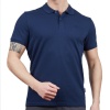 Erkek Polo Yaka Tişört - Pamuklu Spor Tişört - Stratus - Indigo (600303)