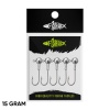 Jighead - Zoka - Kurşunlu Olta İğnesi - Gümüş - 5 Adet - 15 gr