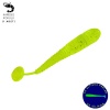 Silikon Kurt Yem - 1,1g 55mm - Fishack Wormix - 1 Adet - UV - Fluo Green - Karides Kokulu