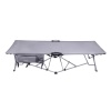 Letto Katlanabilir Kamp Yatağı & Kampet - Orcamp -Cepli - Gri - OUT-2361