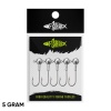 Jighead - Zoka - Kurşunlu Olta İğnesi - Gümüş - 5 Adet - 5 gr