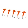 Jighead - Zoka - Kurşunlu Olta İğnesi - (XH-A 06) - Turuncu - 6 gr - 5 Adet