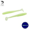 Silikon Kurt Yem - 4,2g 105mm - Turna/Levrek Silikonu - 1 Adet - Glow - Karides Kokulu