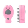 Şarjlı Buharlı Kedi Köpek Tarağı - Yumuşak Silikon Tüy Toplayıcı - Pembe (8675)