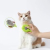 Şarjlı Buharlı Kedi Köpek Tarağı - Yumuşak Silikon Tüy Toplayıcı - Yeşil (8675)