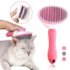 Kedi Tarağı - Otomatik Temizlenen Tuşlu - Pembe (8601)