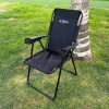 Argeus Rest 2li Bardaklı Katlanabilir Sandalye Seti - Siyah