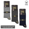 Pamuklu Erkek Soket Çorap - 3 Çift - Dikişsiz - Eyfel - 16656 - Set 3
