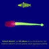 Silikon Kurt Yem - 2,1g 70mm - Fishack Wormix - 1 Adet - Pembe/Beyaz - Karides Kokulu