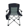 Katlanır Kamp Piknik Sandalyesi - Madfox Journey - Siyah/Gri - 547284 - Taşıma Çantalı