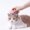 Şarjlı Buharlı Kedi Köpek Tarağı - Yumuşak Silikon Tüy Toplayıcı - Pembe (8675)