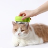 Şarjlı Buharlı Kedi Köpek Tarağı - Yumuşak Silikon Tüy Toplayıcı - Yeşil (8675)