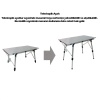 Katlanabilir Alüminyum Kamp Masası - Akordion - Madfox Moonlite -Silver - 546248