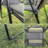Argeus Rest 4lü Bardaklı Katlanabilir Sandalye ve Masa Seti - Haki