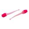 Silikon Kurt Yem - 2,1g 70mm - Fishack Wormix - 1 Adet - Pembe/Beyaz - Karides Kokulu