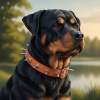 Dokuma Çivili Köpek Boyun Tasması - 4*70 cm - Mavi