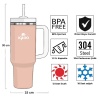 Çelik Mug Termos - Igloo - Stadler - 1.2 lt - Beyaz Somon - 205787