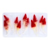 Silikon Kurt Yem - 3g 65mm - Fishack Wormix - 1 Adet - Kırmızı/Beyaz - Karides Kokulu