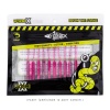 Silikon Kurt Yem - LRF Yem - 1g 52mm - Fishack Wormix - 10 Adet - Pink Gray - UV Silikon