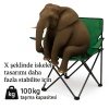 Katlanır Kamp Piknik Sandalyesi - Bardaklıklı - (DY.001) - Haki - Taşıma Çantalı