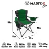 Katlanır Kamp Piknik Sandalyesi - Madfox Echo - Bardaklıklı - Yeşil - 547288 - Taşıma Çantalı