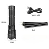 Şarj Edilebilir Zoomlu El Feneri - Wison - 6000 Lümen - 60 Watt