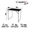 Katlanabilir Alüminyum Kamp Masası - Madfox Zenith - Siyah - 547278