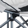 Katlanır Kamp Piknik Sandalyesi - Madfox Moonchair Deluxe - Siyah/Gri - 547212 - Taşıma Çantalı