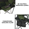 Katlanır Kamp Piknik Sandalyesi - Madfox Echo - Bardaklıklı - Yeşil - 547288 - Taşıma Çantalı