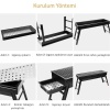 Portatif Katlanabilir Mangal - Madfox Cookout BBQ - Siyah - 547305