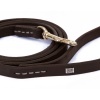 Doggie Yağlı Derili Eğitim Gezdirme Tasması Kahve 1.1*150 cm (YEGT11 S)